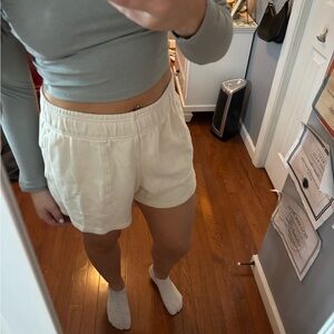 Aerie Women's Cream sweatshorts